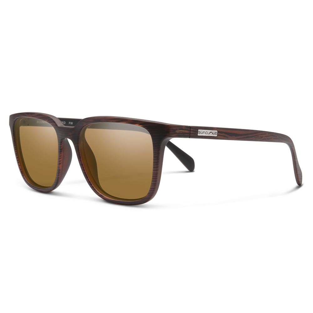 Suncloud Boundary Sunglasses Polarized in Burnished Brown with Brown